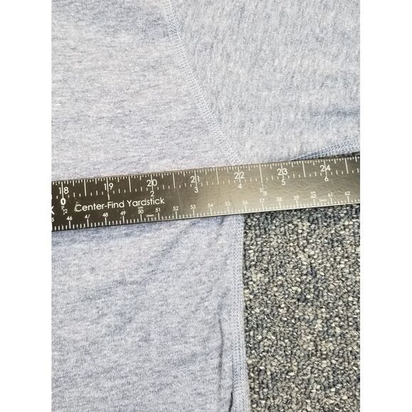 L.L. Bean Sweatshirt Men L Blue Traditional Fit Quarter Button Crew Neck Henley - Picture 4 of 6